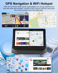 NHOPEEW 9" Android Autórádió Ford Fiesta 2009-2017 CarPlay GPS Navigáció 5