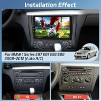 Radio auto Android NHOPEEW de 9 inchi pentru BMW 1 E81 E82 E87 E88 2008-2012, 2GB RAM, 64GB stocare, CarPlay și Android Auto wireless, cameră marșarier AHD 2