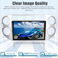 NHOPEEW Android Autórádió Volkswagen Tiguan 2010-2015 - 9 Hüvelykes Érintőképernyő CarPlay WiFi GPS Tolatókamera 2+64GB 6