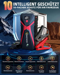 NHOWIN 4000A Štartovací zdroj do auta 12V pre osobné vozidlá – Jump Starter, štartovacia powerbanka 4