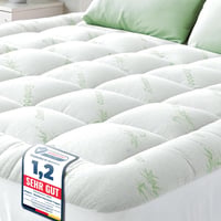 Niagara Sleep Solution Bambusz Matracvédő 140x200 cm Hűsítő Puha Légáteresztő - 140x200, Green 1
