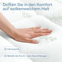 Niagara Sleep Solution Bambusz Matracvédő 140x200 cm Hűsítő Puha Légáteresztő - 140x200, Green 2
