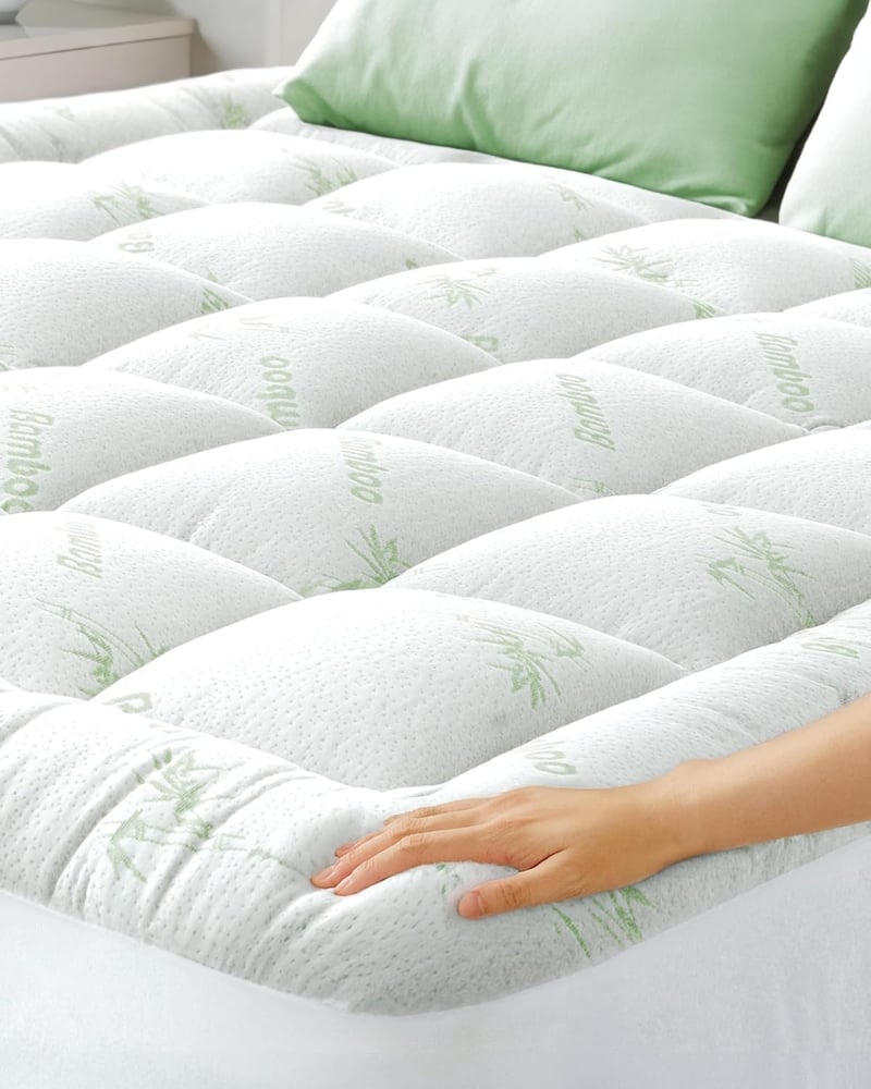 Husă de saltea din vâscoză de bambus Niagara Sleep Solution – Protecție de saltea ultra moale, respirabilă și răcoritoare – 140 x 190 cm, buzunar adânc