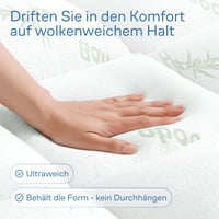 Husă de saltea din vâscoză de bambus Niagara Sleep Solution – Protecție de saltea ultra moale, respirabilă și răcoritoare – 140 x 190 cm, buzunar adânc 2