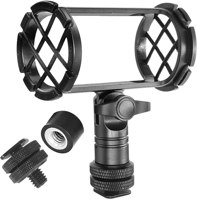 Nicama NC4 Rezgéscsillapító Mikrofon Tartó Rode NTG-1 NTG-2 NTG-3 Audio-Technica AT897 Sennheiser MKH-416 ME66 MKE-600 Kompatibilis