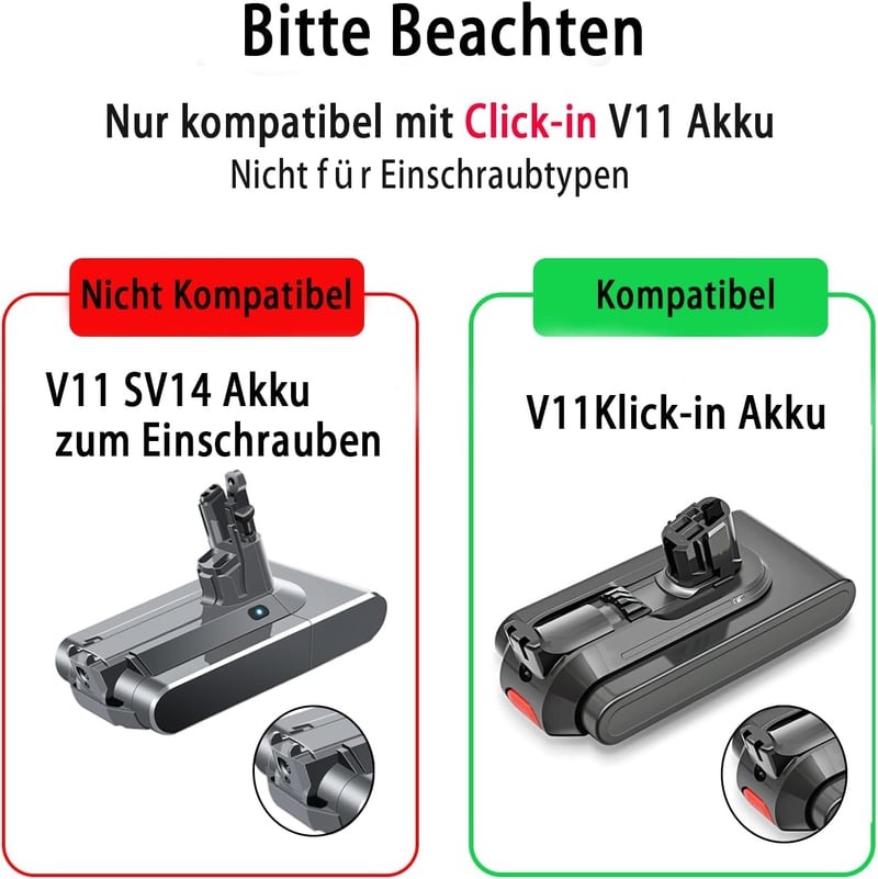 Nicconology V11 SV15 SV17 25.2V 3950mAh akkumulátor Dyson porszívóhoz
