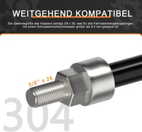 NICEDACK M12 kerékpárpótkocsikuplung adapter állítható tengelyhosszal 3