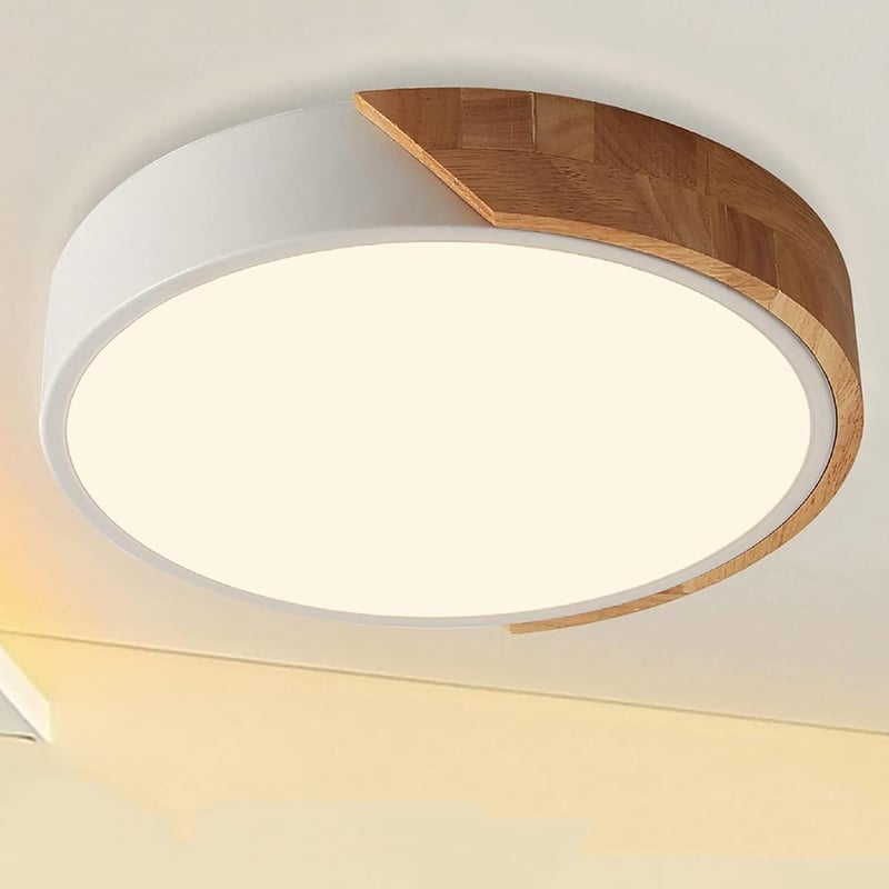 NICEME LED Mennyezeti Lámpa Fa 24W Természetes Fehér 4500K 30cm
