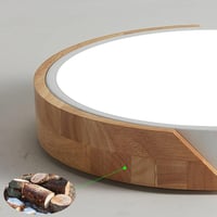 NICEME LED Mennyezeti Lámpa Fa 24W Természetes Fehér 4500K 30cm 5
