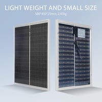 Nicesolar 50W Monokristályos Napelem Panel 12V Autó RV Hajó Rendszer 2