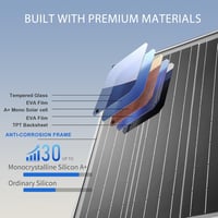 Nicesolar 50W Monokristályos Napelem Panel 12V Autó RV Hajó Rendszer 7