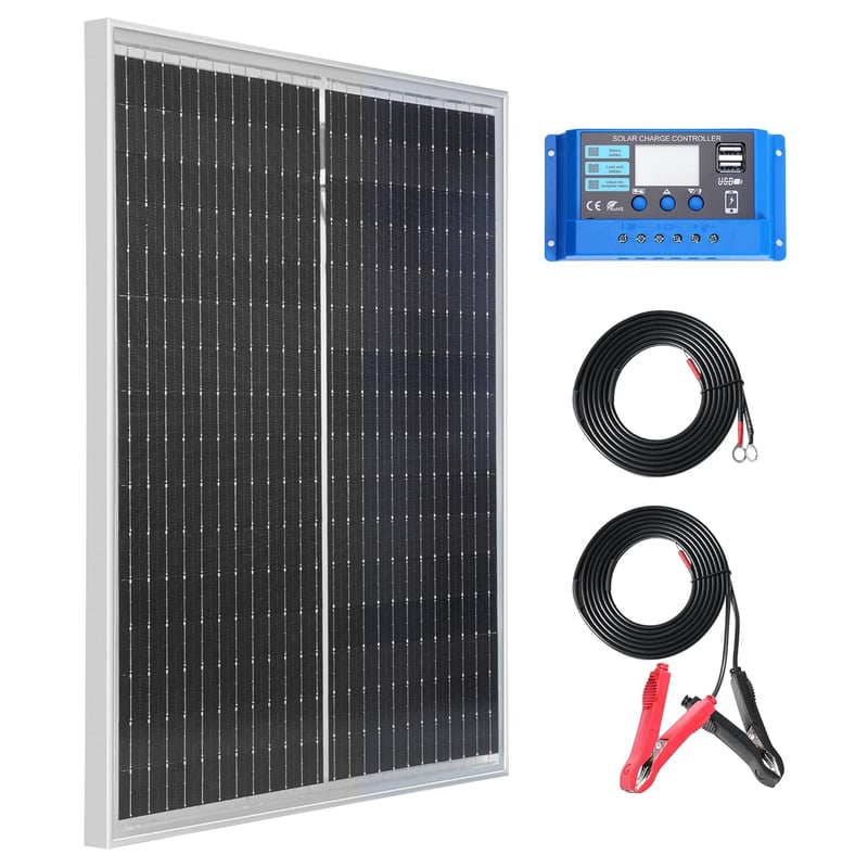 Nicesolar 50W Monokristályos Napelem Panel 12V Autó RV Hajó Rendszer