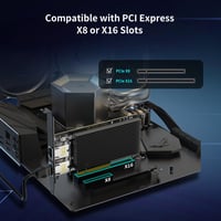 NICGIGA 10Gb Dual LAN PCI-e Hálózati Kártya, Intel X540 Vezérlővel, 2x RJ45 Porttal, 10Gbps Ethernet Adapter, Windows/Linux/VMware Kompatibi 6