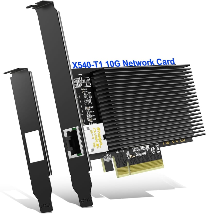 NICGIGA 10Gb Ethernet Hálózati Kártya Intel X540-T1 Vezérlővel, PCI-e 10Gbps Adapter RJ45 Porttal Windows/Linux Támogatással