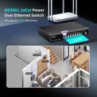 NICGIGA 8 Portos 2.5G PoE Switch 120W Teljesítménnyel, 10G SFP+ Uplink, WiFi6 AP és 4K Kamera Támogatással 4
