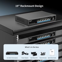 NICGIGA 8 Portos 2.5G PoE Switch 120W Teljesítménnyel, 10G SFP+ Uplink, WiFi6 AP és 4K Kamera Támogatással 7