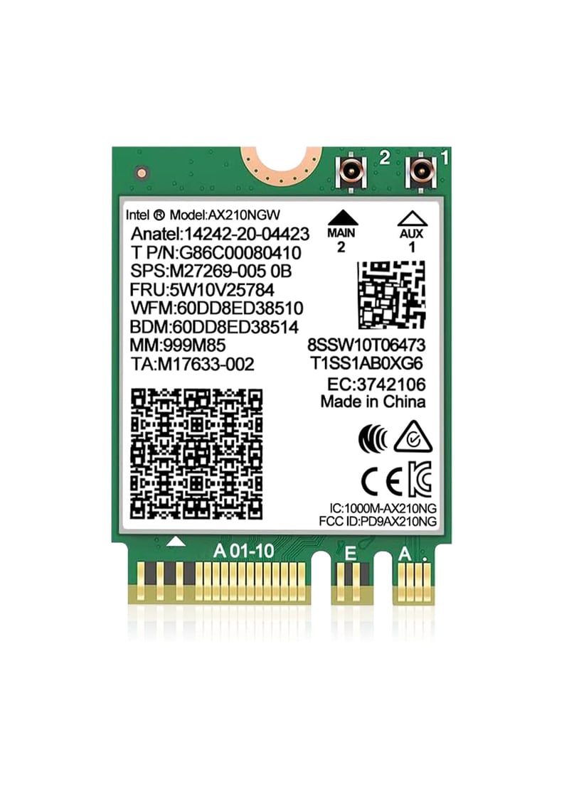 NICGIGA Intel AX210 WiFi 6E M.2 mrežna kartica - Bluetooth 5.3, 5400 Mbps