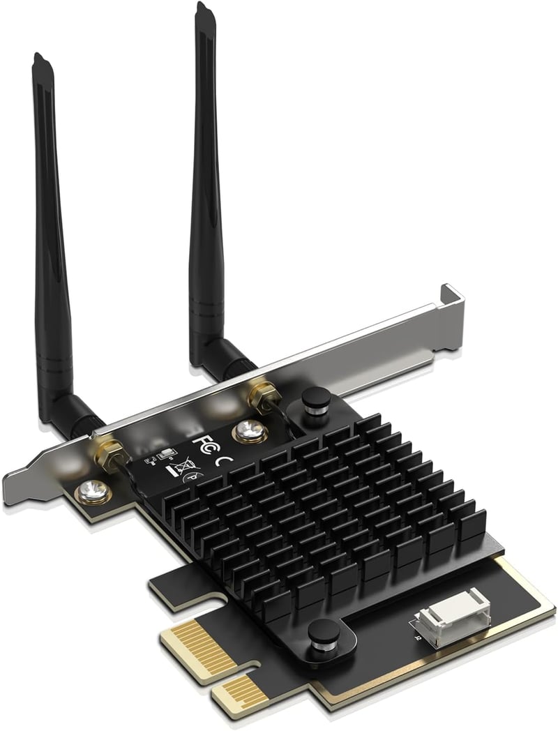 NICGIGA WiFi 7 PCIe Vezeték Nélküli Kártya Intel BE200 NGW Bluetooth 5.4 5800Mbps Windows 10/11 Kompatibilis WiFi7/6E/6/5 Routerekhez