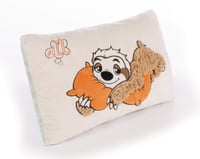 NICI 43491 Wave Dave leňochod obdĺžnikový vankúš 43x25 cm, béžový plyšový dekoračný vankúšik v tvare zvieratka 3