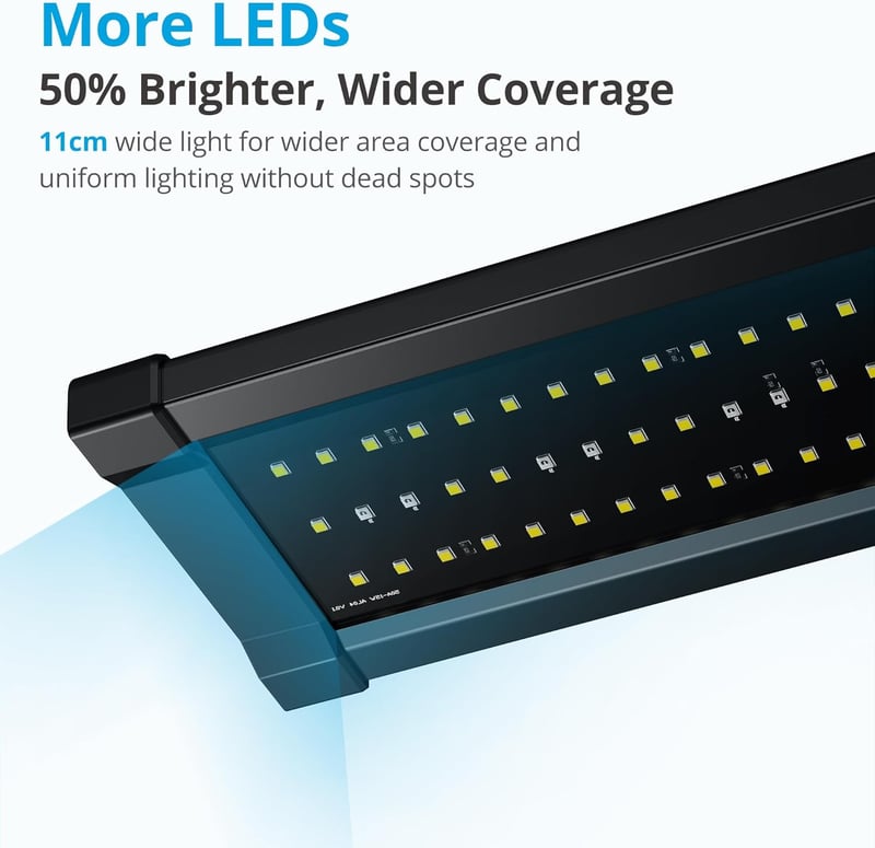 Nicrew ClassicLED G2 akvárium lámpa, vízálló LED világítás holdvilágítással