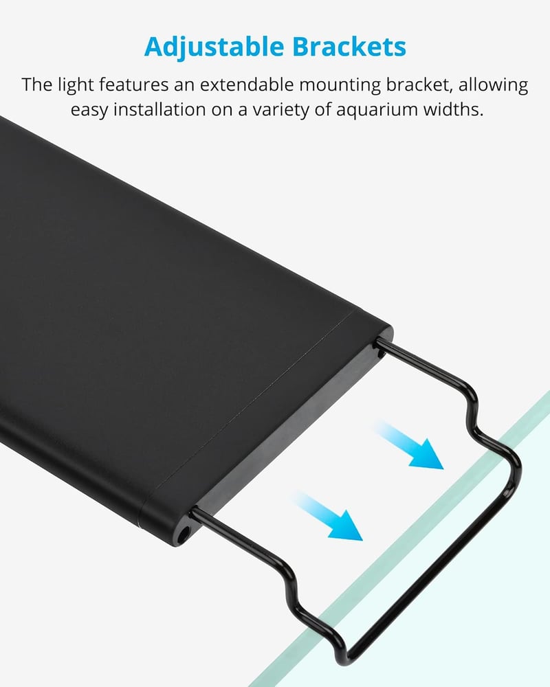 NICREW RGB+W akvárium LED lámpa 76-90 cm, 24/7 időzítő, növénynövekedés