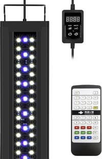 NICREW RGBW akvárium LED világítás növényneveléshez és édesvízi akváriumhoz, állítható 24/7 mód időzítővel, több időjárás üzemmód, 60-70 cm, 1