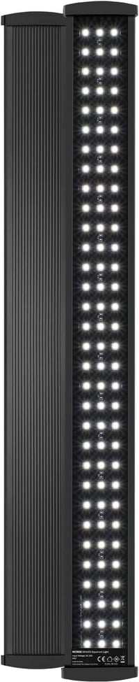 NICREW SlimLED akvárium lámpa időzítővel, 60-75cm, 32W, dimmelhető LED világítás állítható tartóval 1