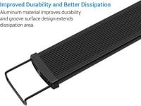 NICREW SlimLED akvárium lámpa időzítővel, 60-75cm, 32W, dimmelhető LED világítás állítható tartóval 4