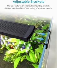 NICREW SlimLED akváriumi növényvilágítás teljes spektrum időzítővel állítható fényerő frissvízi akváriumokhoz 3