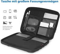 NIDOO 13-14 Inch Laptop Táska MacBook Air Pro XPS Vízálló Ütésálló Válltáska 5