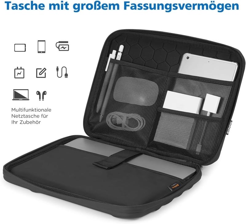 NIDOO 13-14 Inch Laptop Táska MacBook Air Pro XPS Vízálló Ütésálló Válltáska