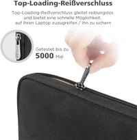 NIDOO 14-14.6 hüvelyk laptop tok fekete - Surface Laptop Studio 2, IdeaPad 5i, ThinkPad T14s kompatibilis 5