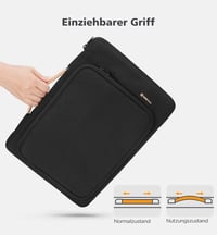 NIDOO laptop táska 15,6-16 hüvelykes notebookokhoz 2