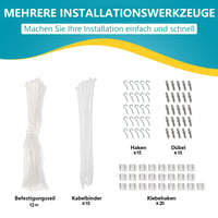 Plasă de protecție pentru pisici NieKilig pentru balcon fără găurire, pentru fereastră și terasă, grilaj de protecție pentru pisici, 2 m x 3 m 7
