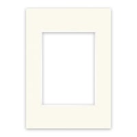 Carton passepartout pentru conservare Nielsen 1,5 mm – Dimensiune exterioară 21x29,7 cm (DIN A4), dimensiune fereastră 13x18 cm, alb-crem, suprafață structurată 1