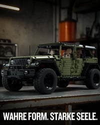 Stavebnica vojenského terénneho vozidla Nifeliz 4x4 pre dospelých – model NF10324, 2899 dielov, zberateľská výstavná sada 2