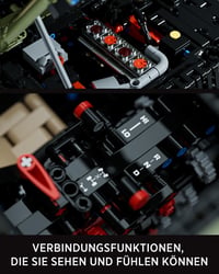 Stavebnica vojenského terénneho vozidla Nifeliz 4x4 pre dospelých – model NF10324, 2899 dielov, zberateľská výstavná sada 4