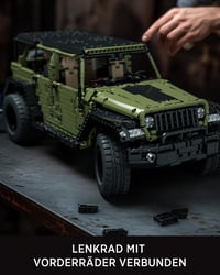 Stavebnica vojenského terénneho vozidla Nifeliz 4x4 pre dospelých – model NF10324, 2899 dielov, zberateľská výstavná sada 5