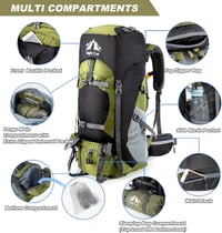 Night Cat 70L Trekking Hátizsák Férfiaknak és Nőknek Kempinghez 4