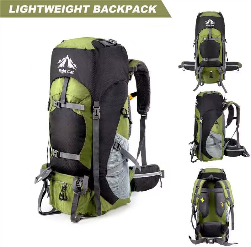 Night Cat 70L Trekking Hátizsák Férfiaknak és Nőknek Kempinghez