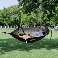 Hojdacia sieť so sieťou proti komárom Night Cat - Vodoodolná, prenosná kempingová hojdacia sieť pre 1 osobu, do záhrady, na turistiku, nosnosť 200 kg 3