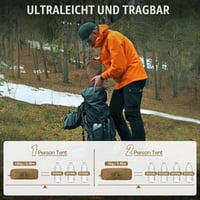 Cort Ultralight Impermeabil Night Cat – Material Silnylon 15D, Cort de Camping și Drumeție 2