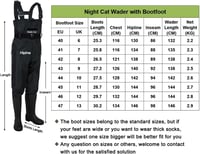Night Cat Unisex Vízálló Csizmás Gázló Lélegző Crosswater Waders 6