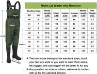 Night Cat vízálló csizmás waders férfi női légáteresztő 6