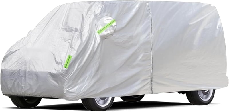 NIGOOLATA VW T5 T6 Transporter teljes autóvédő ponyva cipzárral vízálló - für VW T5/T6