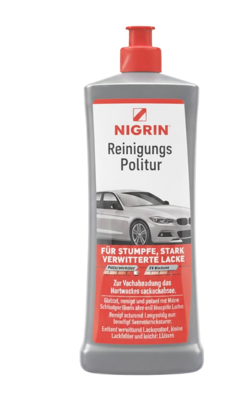 NIGRIN Čistiaci a leštiaci prostriedok 500 ml – Na matné a silne zvetrané laky, vyhladzuje a čistí