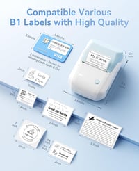 NIIMBOT B1 Bluetooth címkenyomtató 20-50mm öntapadós szalag iOS Android 5