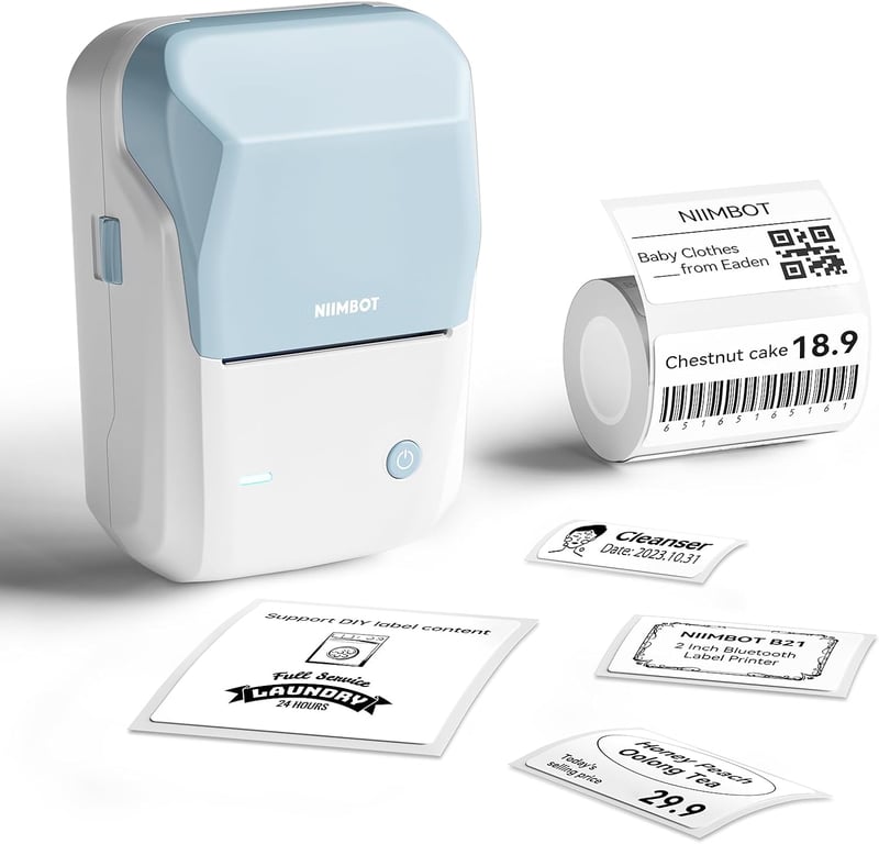 NIIMBOT B1 Bluetooth címkenyomtató 20-50mm öntapadós szalag iOS Android