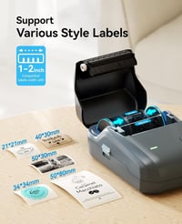 NIIMBOT B1 Bluetooth Címkenyomtató 3 Címkével - Vízálló, Széles Címkék, 30 Betűtípus, 1500+ Ikon, Kiskereskedelem, Iroda, Otthoni Rendszerez 6