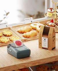 NIIMBOT B1 Bluetooth Címkenyomtató 3 Címkével - Vízálló, Széles Címkék, 30 Betűtípus, 1500+ Ikon, Kiskereskedelem, Iroda, Otthoni Rendszerez 2